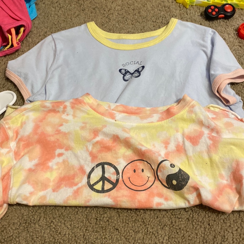 Shirt and crop top